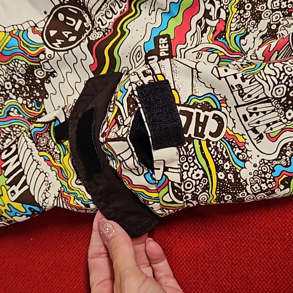 Maui & Sons men's California swim board beach shorts side pocket drawstring 32 - Picture 4 of 8